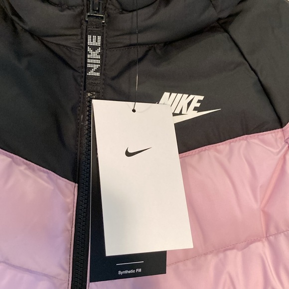 Nike puffer youth casul hooded jacket unisex S - Picture 2 of 15